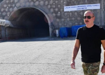 Prezident Laçına getdi, 2400 metr uzunluğundakı tunellə tanış oldu (FOTOLAR)
